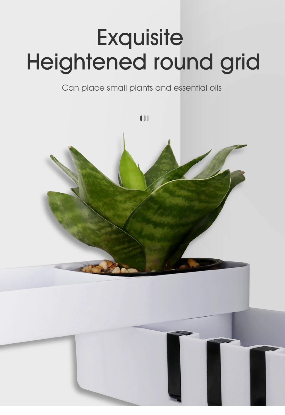 Insha on Plastic rotatable  Adhesive Wall Mounted  bathroom products Corner shelf rack and storage