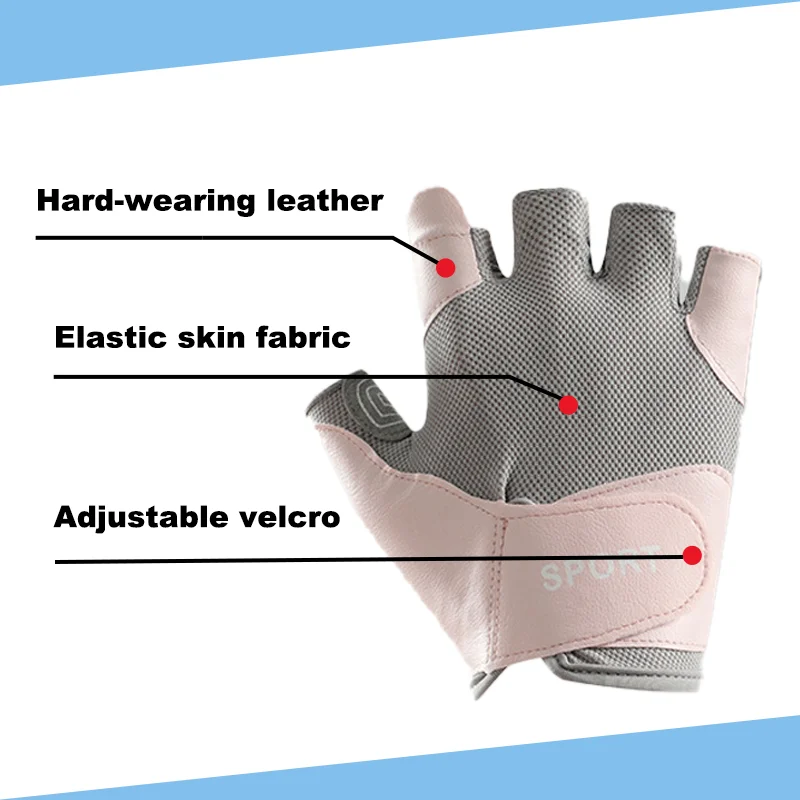 Fitness Half Finger Wear Resistant Breathable Gloves Cycling Outdoor Fitness Gloves Gym Gloves