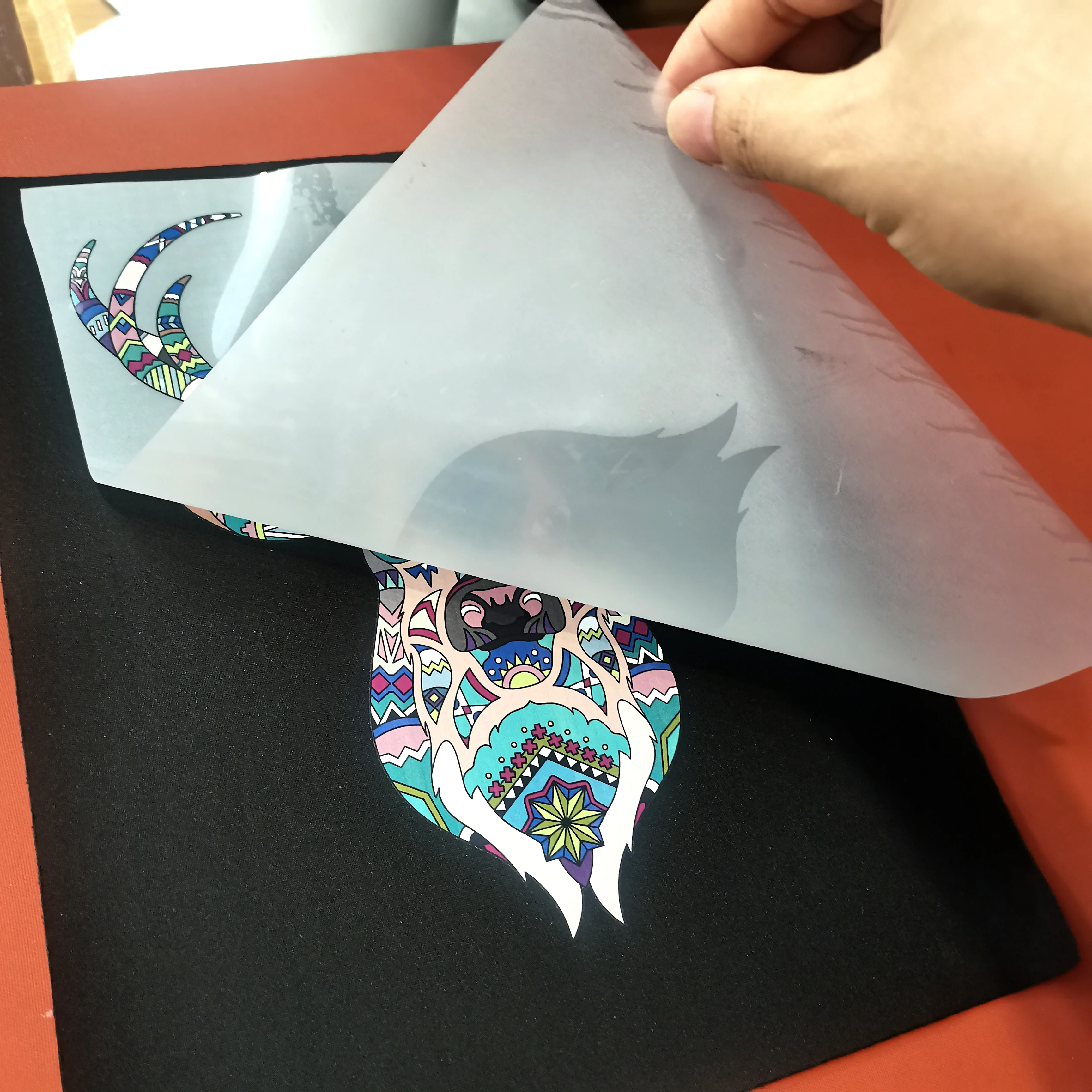 Shunaimei 60CM*100M UV DTF film Roll for DTF printer textile vinyl transparent pet film DTF roll for digital printer