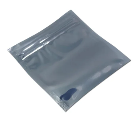 Antistatic Aluminum Storage Bag Zipper Lock Resealable Anti Static Pouch for Electronic Accessories Package ESD Bags