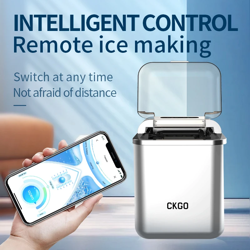 Automatic Household Mini Portable Ice Maker Machine Freestanding Automatic Liquid Freezer Ice Generator