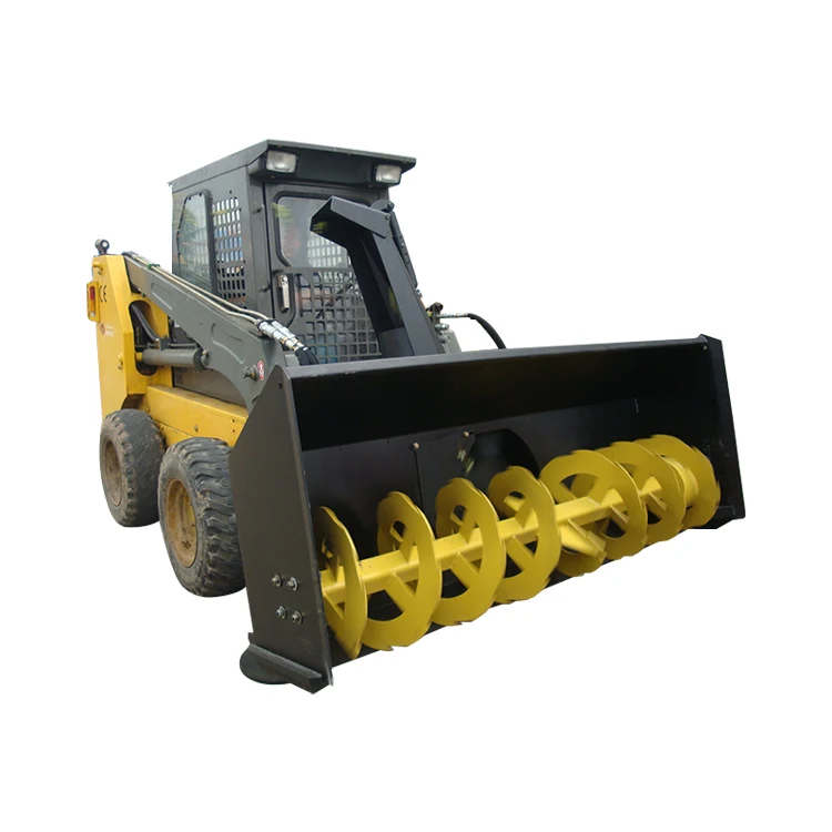 snow blower for skid steer loader skid steer snowblower  skid steer loader with snow blowers