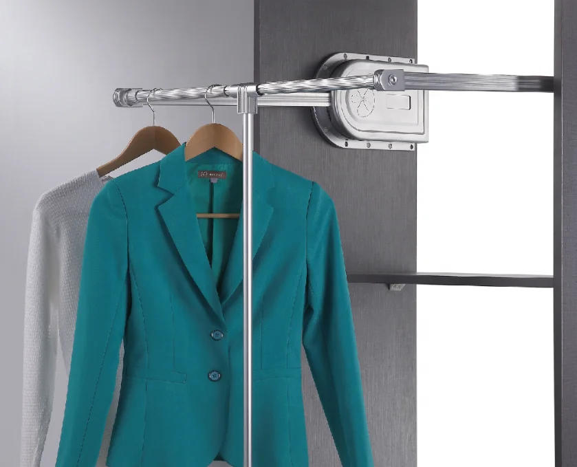 Jayna innovate high quality adjustable wardrobe accessories pull down wardrobe lift clothes lifter with soft closing