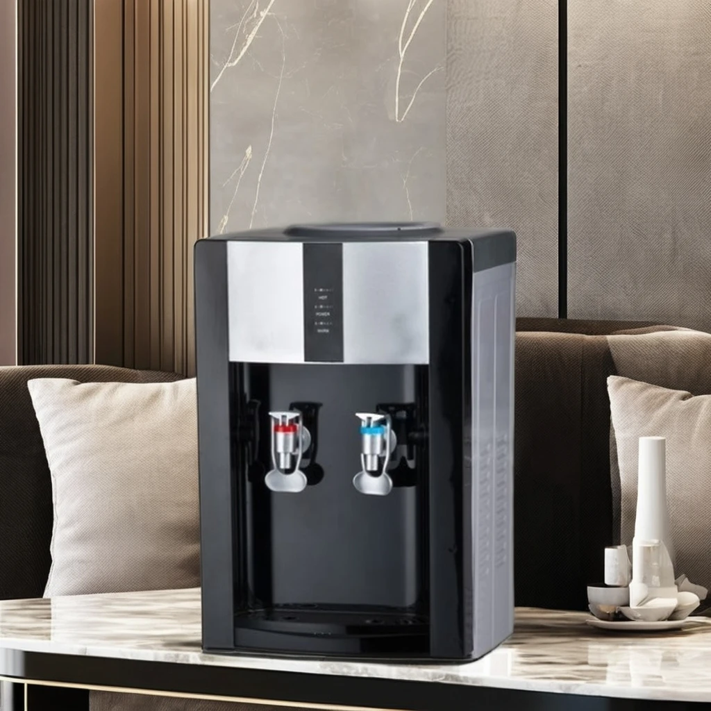 Smart Household Electric Compressor Cooling Desktop Water Dispenser Hot Cold Freestanding Plastic Table Top Water Cooler