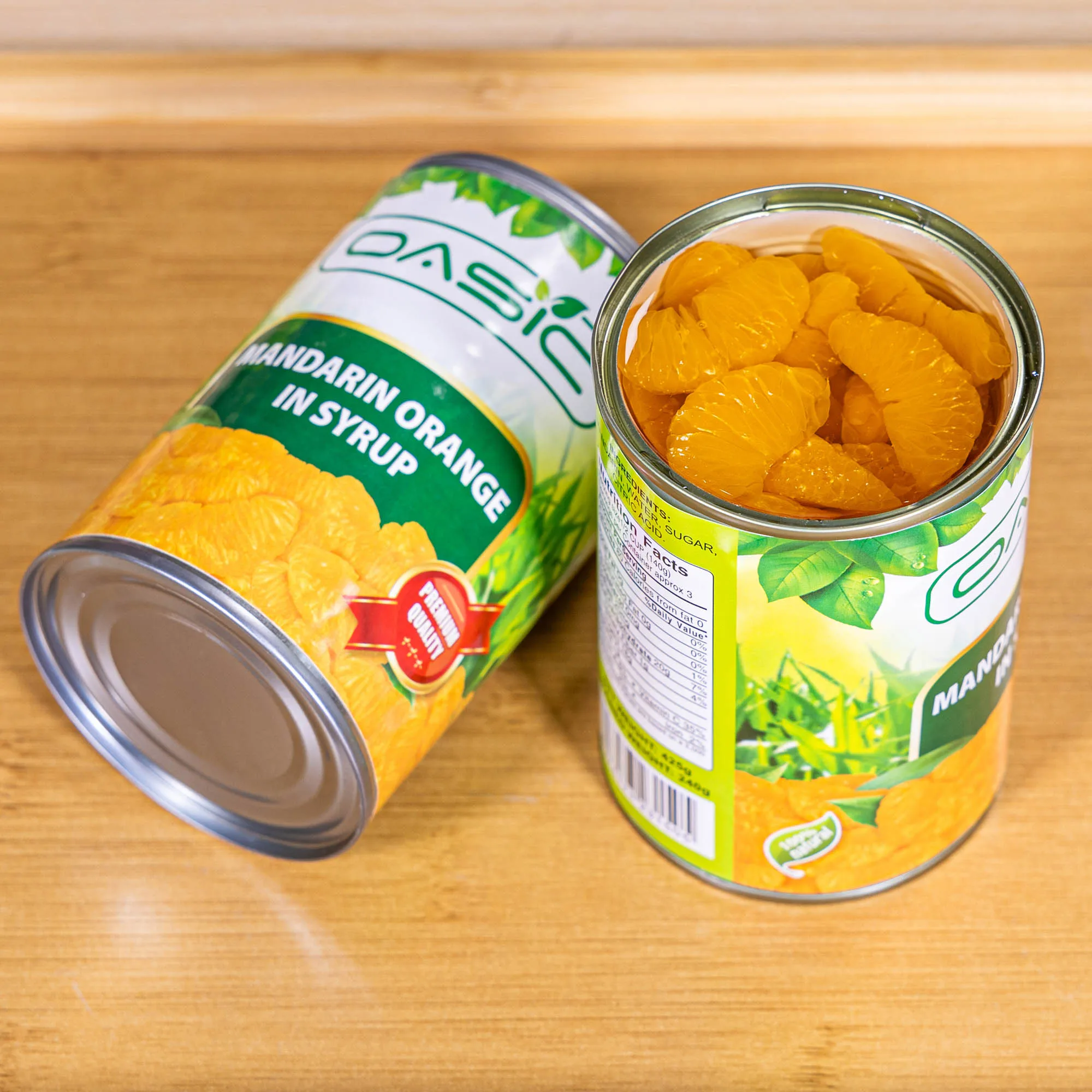 Wholesale Canned Mandarin Orange in Light Syrup Popular China OEM Canned Fruit Canned Satsuma
