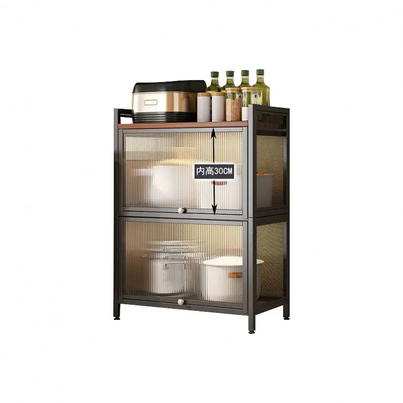 Kitchen Storage Box Condiment Boxes Plain Double Compartment Household Division Clamshell Sealed Storage Box