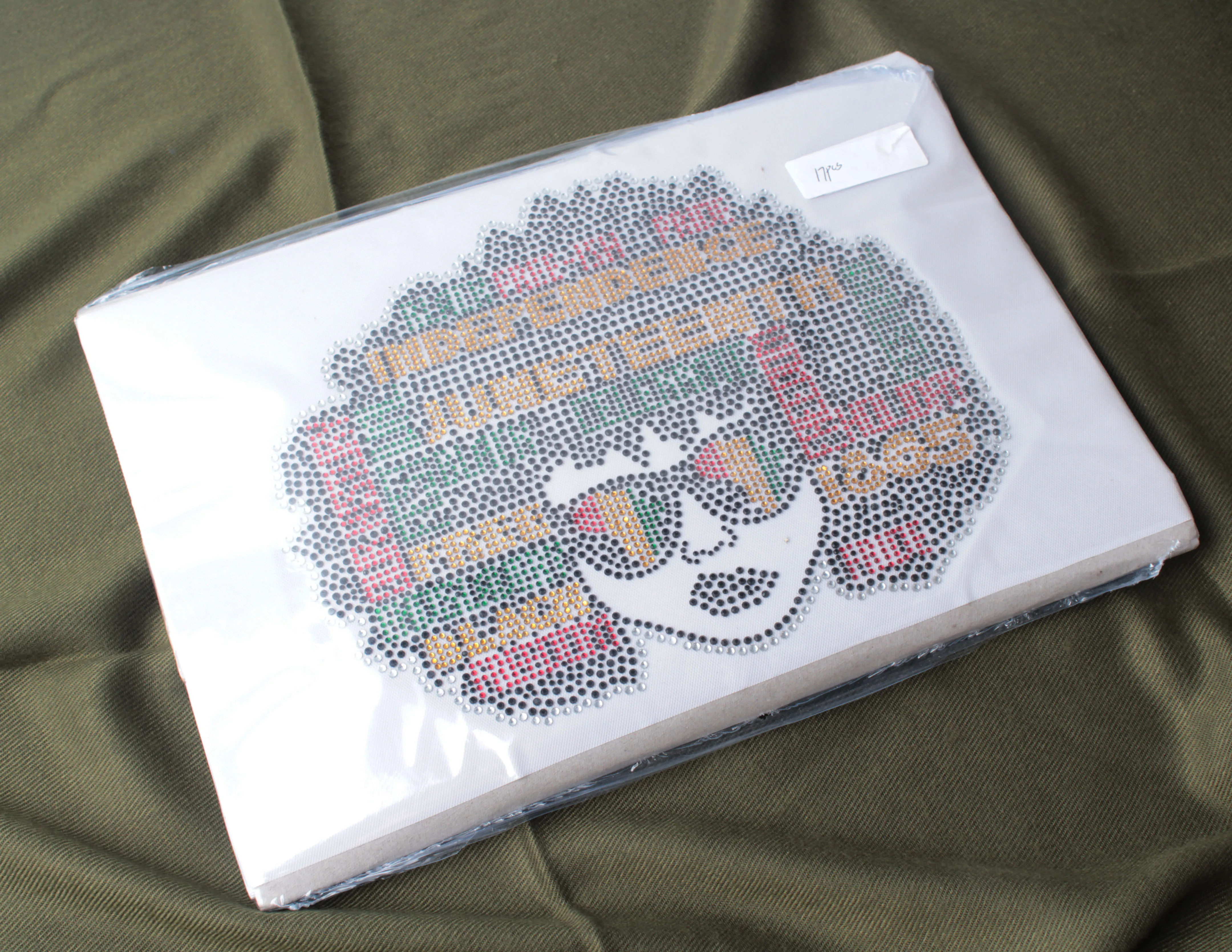 Afro Girl Rhinestone Transfer Wholesale Women Design Heat Transfer Rhinestone For Garment