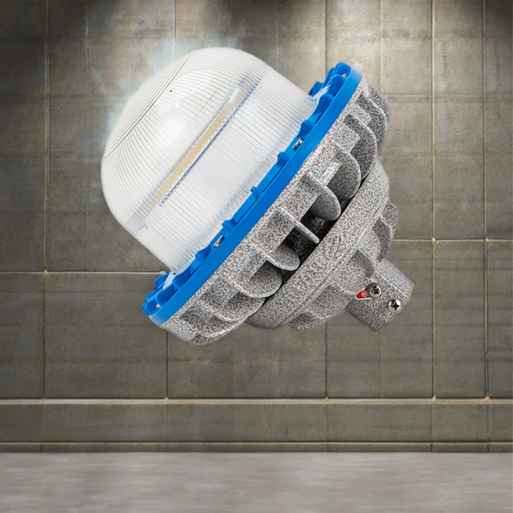 Industrial 30W-100W Ex LED Lights Round Explosion Proof Lamps for Factory Warehouse Oil Gas Station