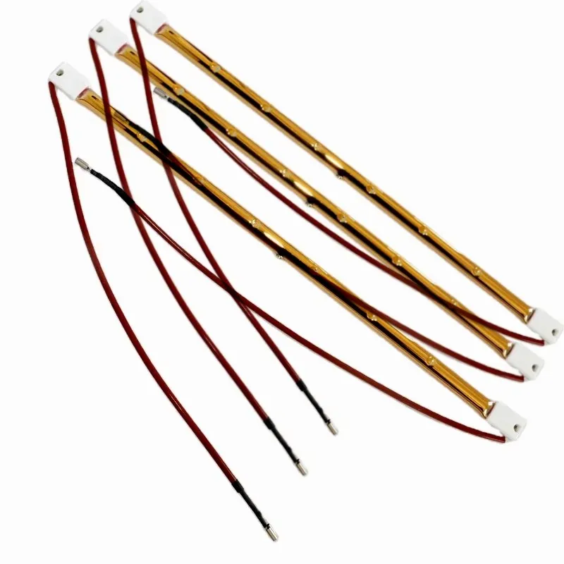 Popular product full gold 355mm 1000w Short Wave Halogen Infrared heat lamp  for chicks