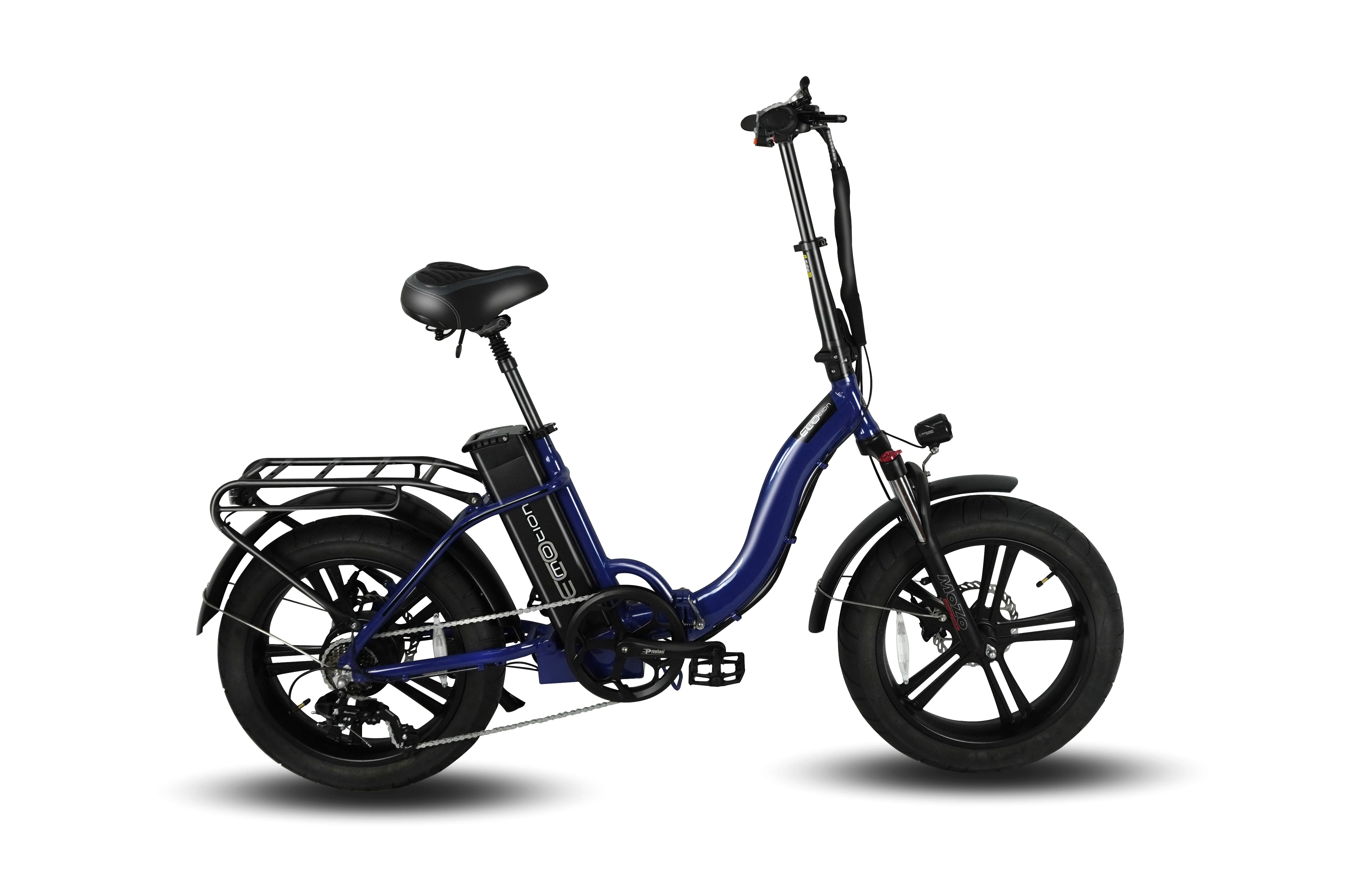 750W Folding Electric Bike Fat Tire 48V 13Ah Lithium Removable Battery for Adults