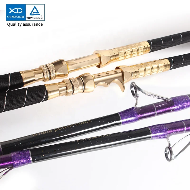 Factory Heavy 1.5-2.1m spinning casting fishing rods offshore fishing pole tuna trolling rod for boat fishing