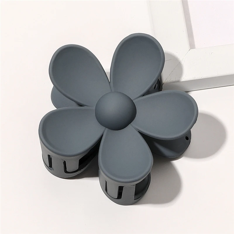 Custom Candy Color Sweet Grab Clip Hairpin Resin Plastic Transparent Hair Claw Clips Hair Accessories Flower Daisy Hair Claw