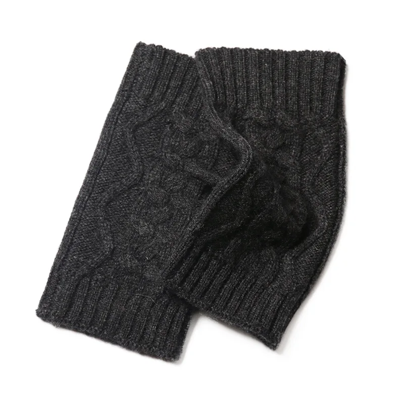 Autumn And Winter Half-Finger  Ladies Warm Fingerless Knitted