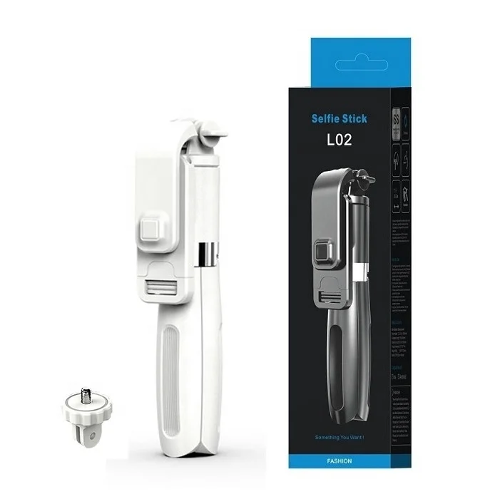  Best Seller L02 Portable 3 in 1 Wireless Mobile Phone Monopod Selfie Stick Tripod with Remote
