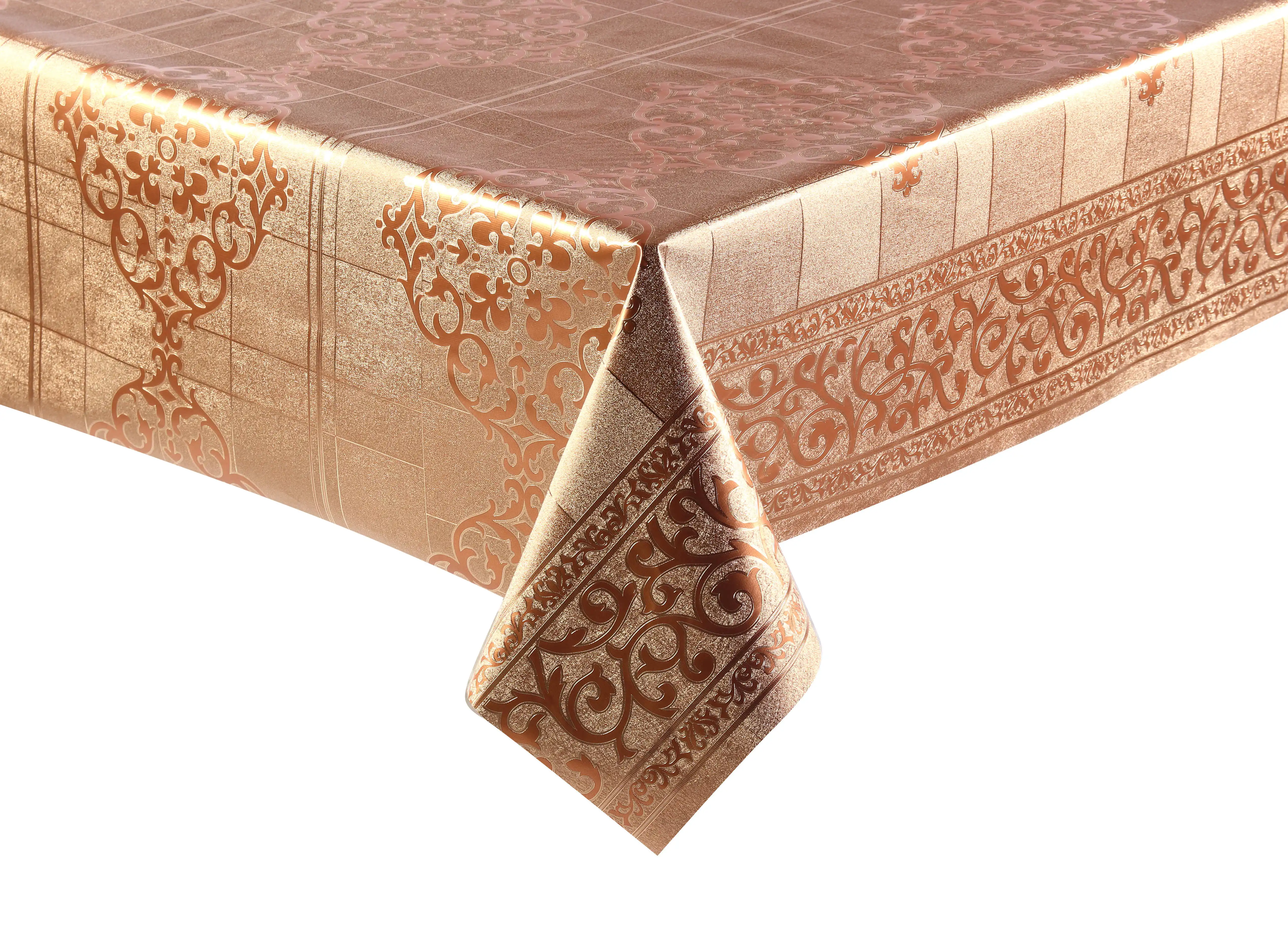 Hot Stamping Yarn Cloth Tablecloth 2024 New Market Pattern Can Be Customized Source Factory