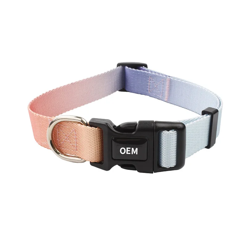 
Inaffordable Sublimation Heat Transfer Gradient Collars Custom Colors for Elegant and Comfortable Pet Leather Collars 