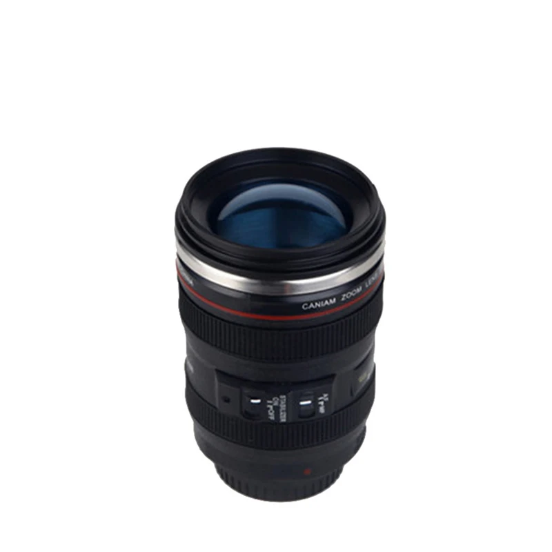 Hot Selling 400ML Camera Lens Mug Cups Stainless Steel Coffee Mug Christmas Gift Water Mugs