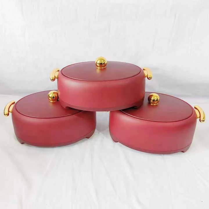 Bar Hotel 3Pcs Set Cooking Pot Set for Cookware 1.5L+2L+2.5L Kitchen Container Set Casserole Food Warmers