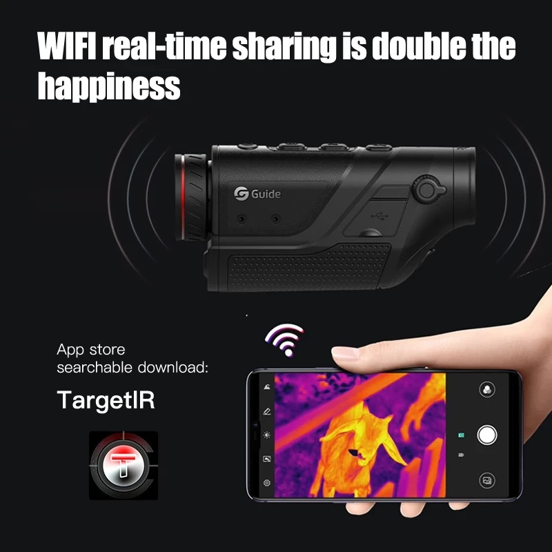 Wuhan Lens Night Vision Monocular Thermal Imaging Telescope Helmet Device For Hunting Handheld TD210 Infrared Optical Viewer