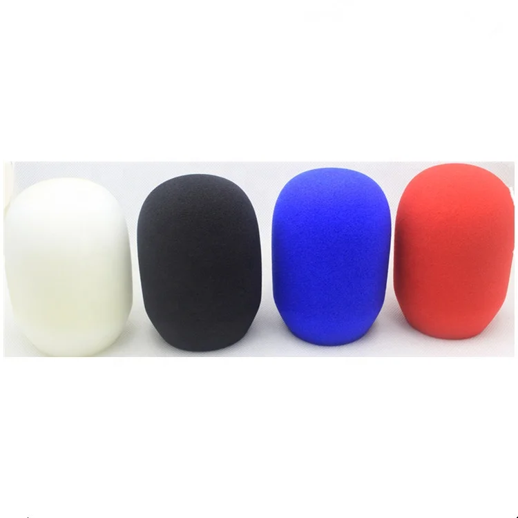 Пенопластовый микрофон для лобового стекла с поролоновым логотипом камеры видеонаблюдения пенопластовые ветрозащитные микрофонные поролоновые крышки 100 мм