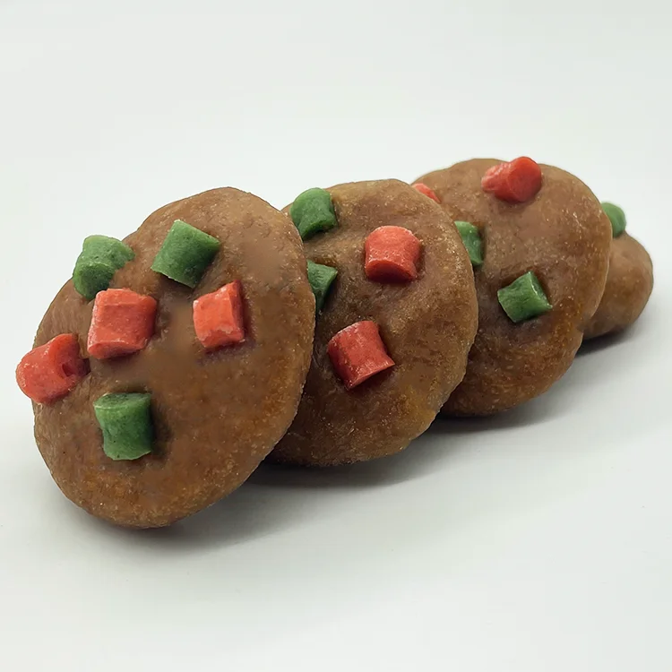 Factory wholesale quality pet food private logo dog treat cookies biscuits Holiday snacks for dog