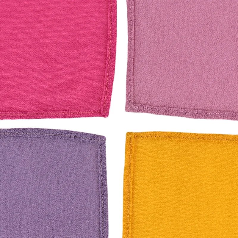 High Quality chiffon shawl Malaysia tudung heavy chiffon Muslim Georgette Scarf Solid Plain Bubble Chiffon Hijab