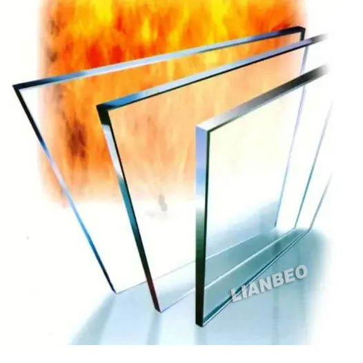 Top quality flameproof glass fire resistant clear float glass for fireplace high temperature equipment building industrial glass