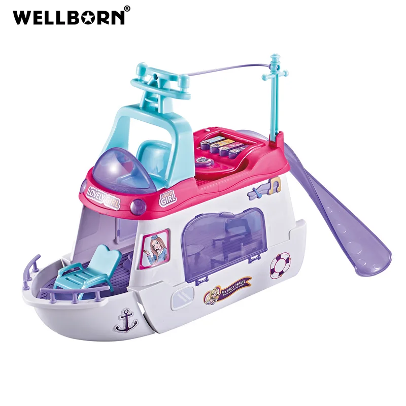 Fashion Yacht and Helicopter Role Play Series My First Travel Toys for Kids