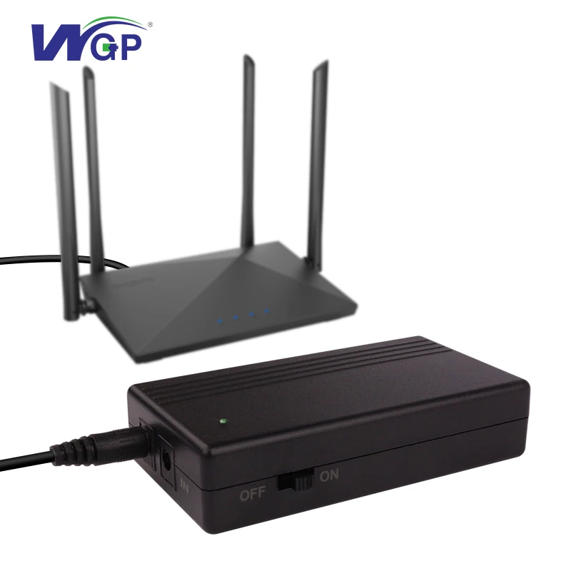 WGP 13-летний производитель 22.2wh литиевая батарея 5V 2A мини-UPS Резервное копирование для модема CCTV камера WiFi роутер