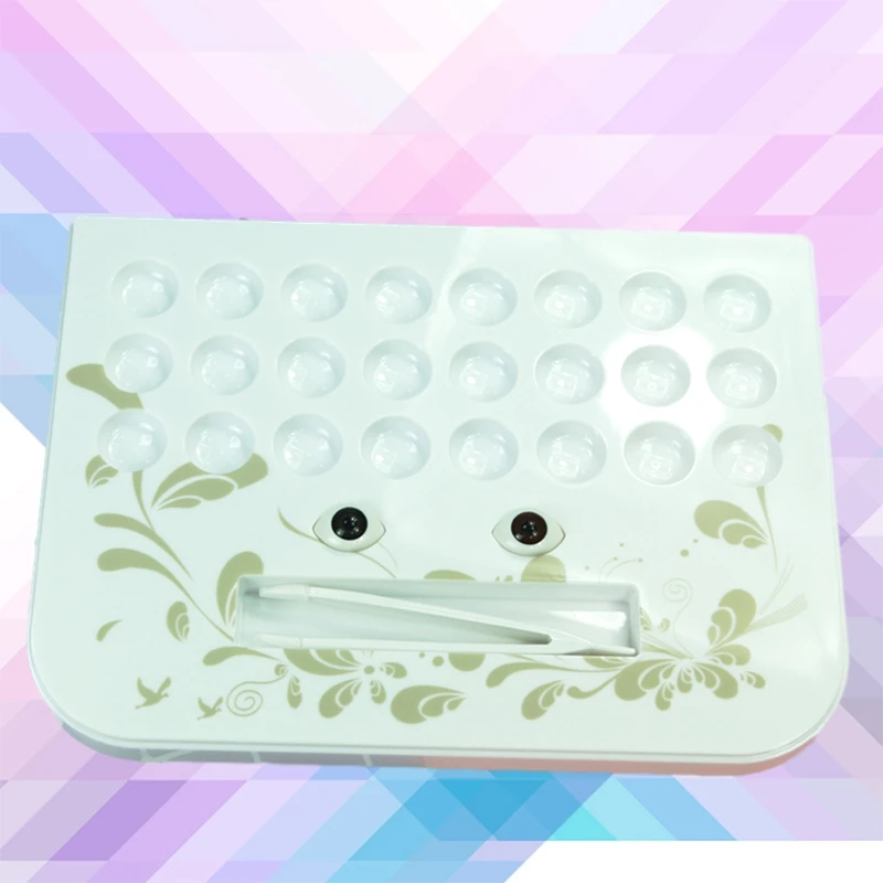 
new Cheap solid fashion contact lenses showcase function contact lens display with fake eyes with tweezer zs02 