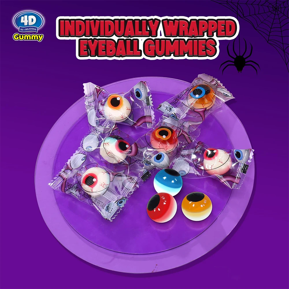 Amos Halloween 4D Eyeball Gummies 3d Sweets Shape Gummy Candy