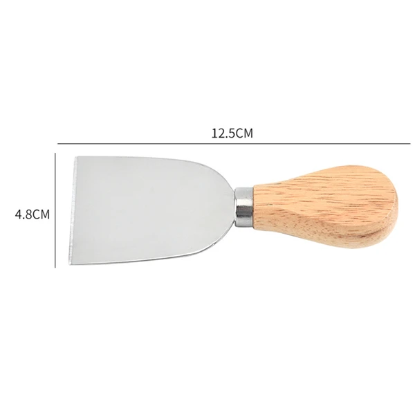 hot sell 4 Piece Wooden Handle Stainless Steel Cheese Knife Set  Cheese Cutter  Spatula Butter Knives kitchen Baking Tools