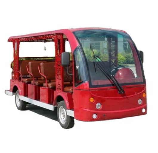 lowest price electric shuttle bus series made in China factory with reliable quality USA Curtis controller big capacity battery