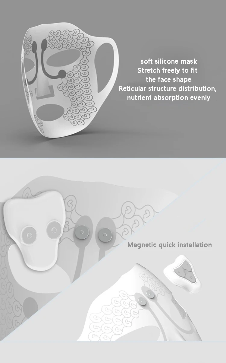 New Products Facial Massage Spa 3D Magnetic Vibration Beauty Skin Care Device Skin Care For Skin Firming