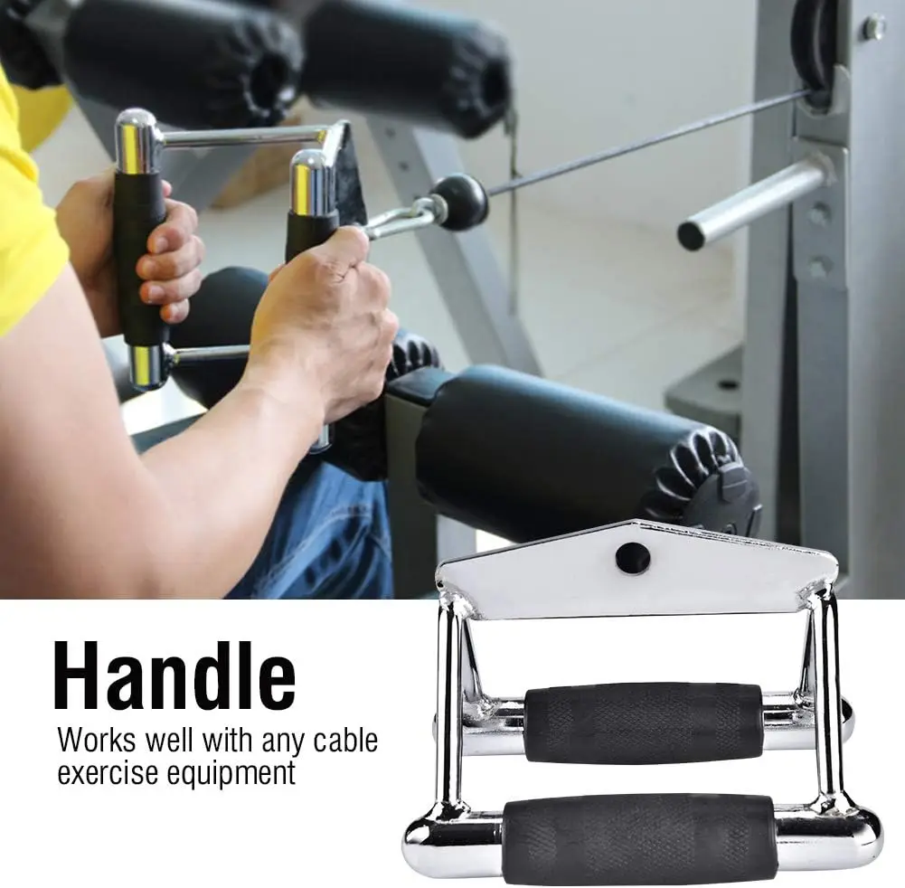Double D Handle Exercise Pull up Bar with Rubber for Home Gym