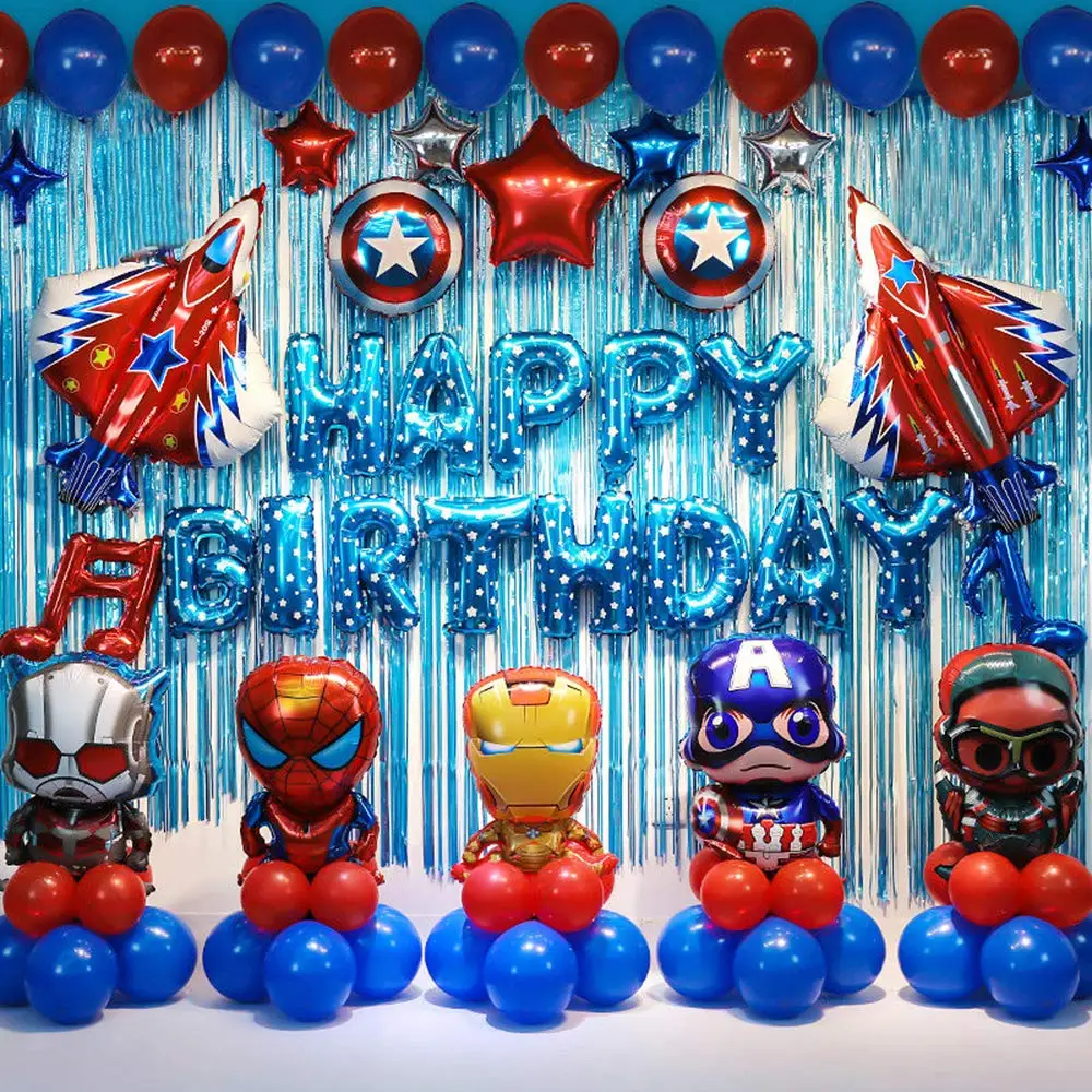 Superhero Theme Birthday Party Decoration Hero Party Supplies for Boys Party