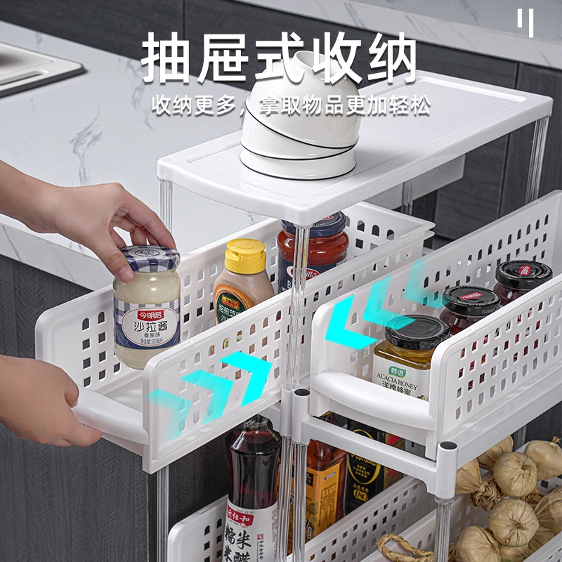 Hot selling Plastic Multi Tire White Storage Rack / Shelf