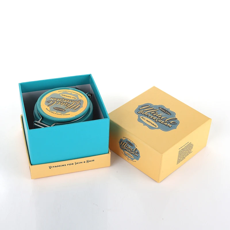 Luxury cardboard storage boxes with lids custom incense packaging box candle jar packaging