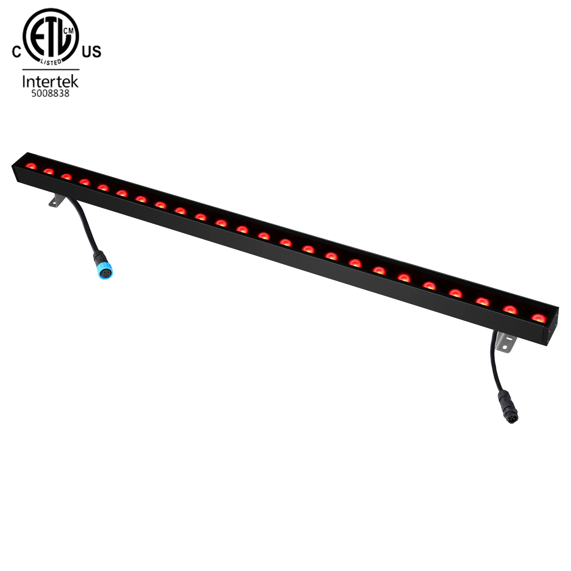 
High Brightness External Slim RGB Colorful DMX512 25W 50W Led Wall Washer Light For Hotel Lighting 