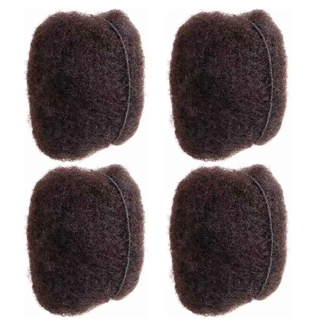Afro Kinky Human Hair,Ideal for Making or Repairing Permanent Dreadlocks,Twists and Braids 4 Bundles/Package Medium Brown #4