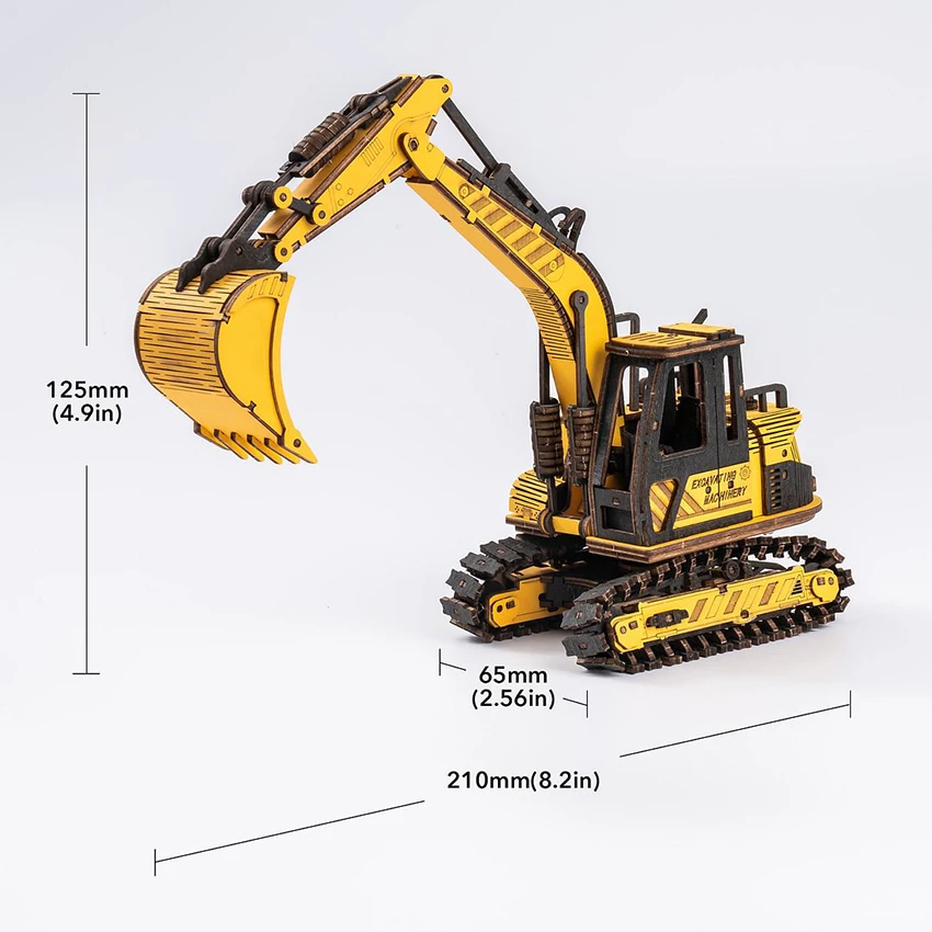 Набор миниатюрных игрушек Robotime Rokr DIY TG508K деревянный экскаватор модель автомобиля 3D пазлы деревянные изделия