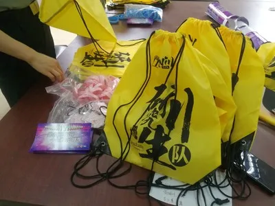 
Wholesale Factory Polyester Custom Gym Drawstring Bag Backpack Sports Drawstring Bag 