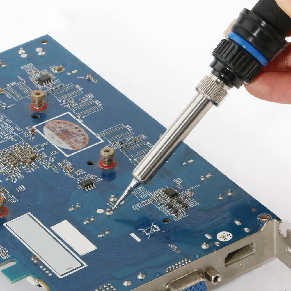 handskit 936 9pcs Soldering Iron  110V 220V 60W Thermostatic Electric Mini Solder Iron With 6pcs Soldering Tip Solder tin flux