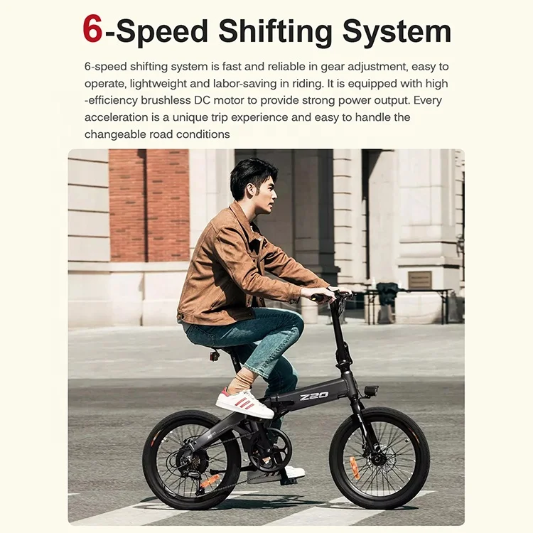  In Stock DDP Electric Bike 250W 20 Inch 80KM E Folding Bicycle Xiaomi Himo Z20 City