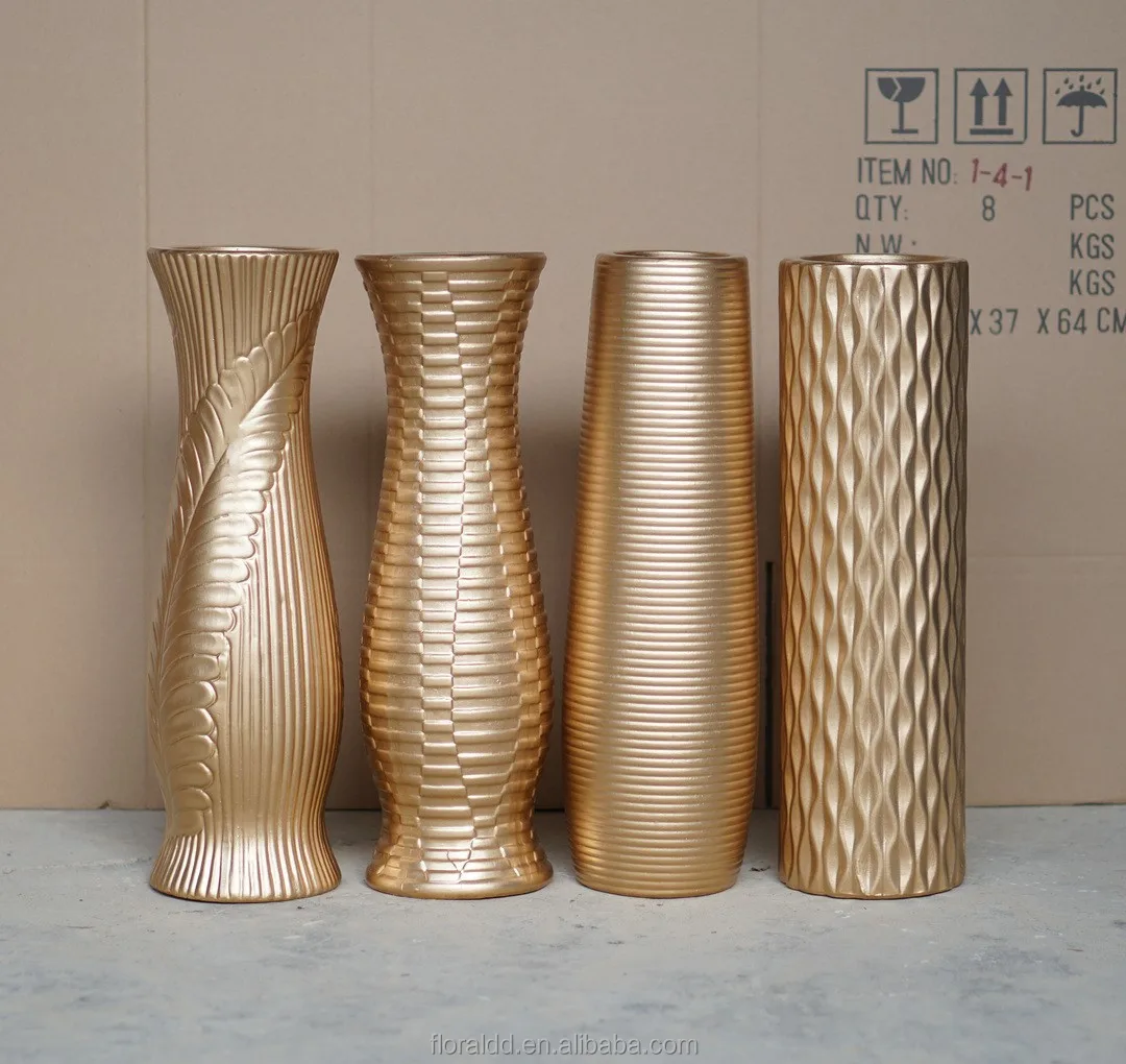 luxury floor ceramic carved flower vase with Pattern embossed chinese porcelain large vase for home decor