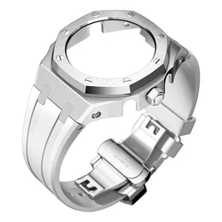 Watch Accessories Modified Stainless Steel Case Silicone Strap DIY For Casioak G Shock Watch GA 2100 Mod Original