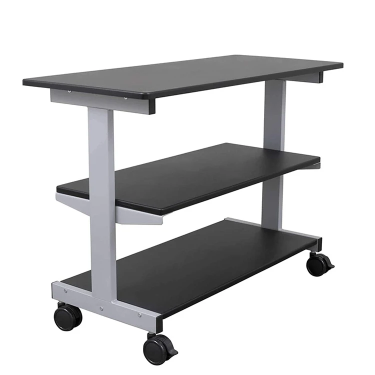 Vekin Furniture Living Room Bedroom Mobile Slide Sofa Snack End Table Wooden Coffee Side Table With wheels Castors