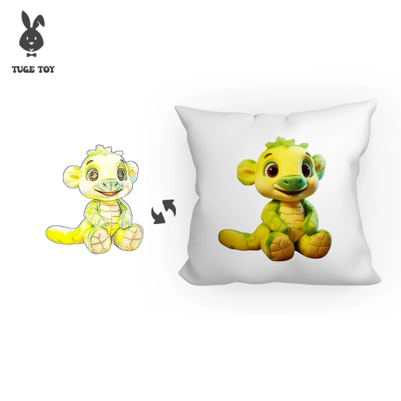 TUGE-Plush toy cute cow white dog throw pillow plush toys cute Master Yoda figurine manufacturers direct sales
