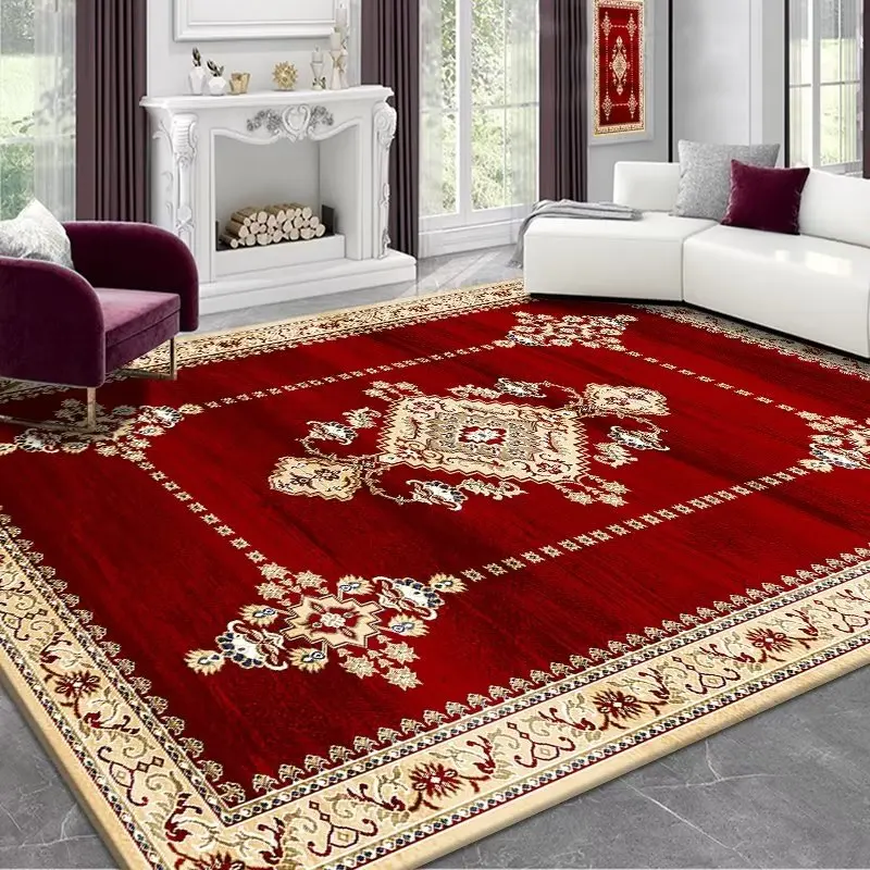 High Quality Fluffy Large Size Carpet and Area Rugs for the Living Room Velvet Red Carpets for Events