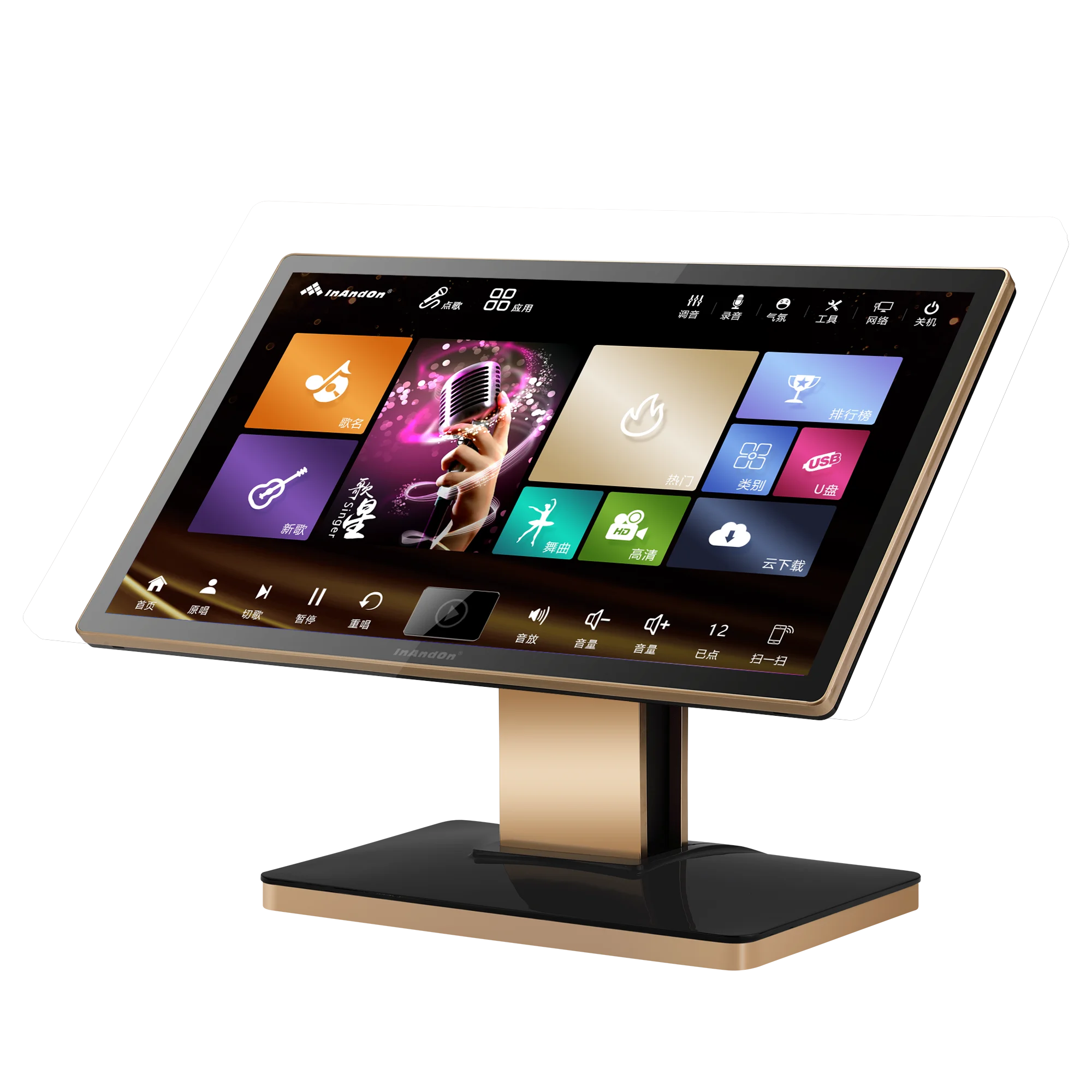 Latest Technology Karaoke Machine 3in1 Family Friends Party 21.5 Inch Karaoke Player 6T Entertainment System